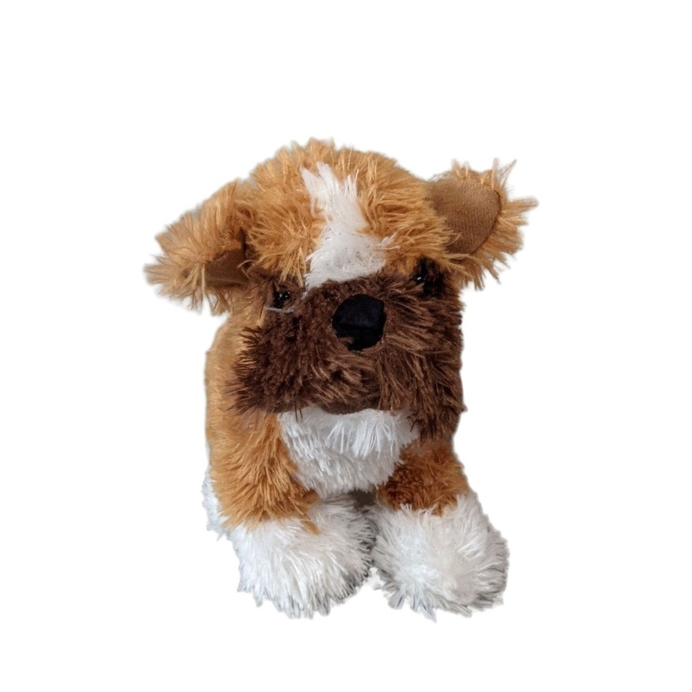 Best Made Toys Plush Boxer Puppy Dog Tan Brown‎ White Stuffed Animal 9 Inch